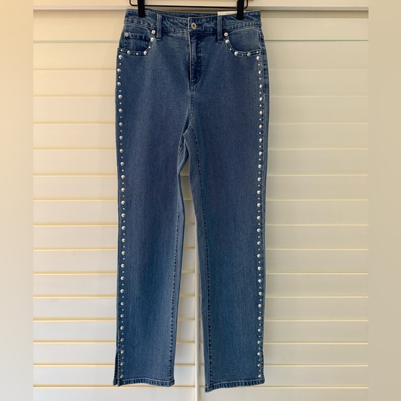 🦋 Host Pick 🦋 INC International Concepts Blue Jeans with Studded Accents - Picture 2 of 7